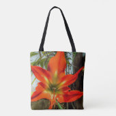 Amaryllis Closeup Tote Bag Tasche (Rückseite)