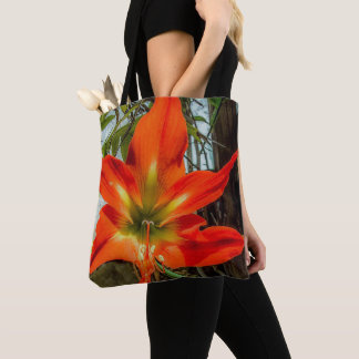 Amaryllis Closeup Tote Bag Tasche