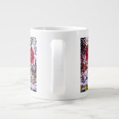Amaryllis durch Schnee-Fenster Jumbo-Tasse (Rückseite)