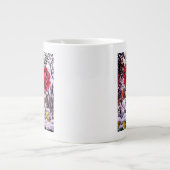 Amaryllis durch Schnee-Fenster Jumbo-Tasse (Vorderseite)