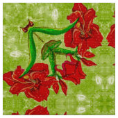 Amaryllis Fabric 1 Stoff (Nahaufnahme)