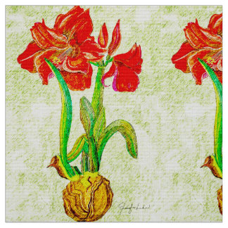 Amaryllis Fabric 3 Stoff