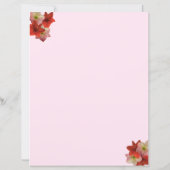 Amaryllis Floral Stationery (Rückseite)