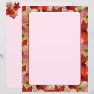 Amaryllis Floral Stationery