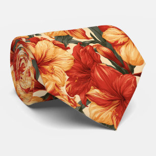 Amaryllis Floral Vater Trauzeugen Corporate Krawatte
