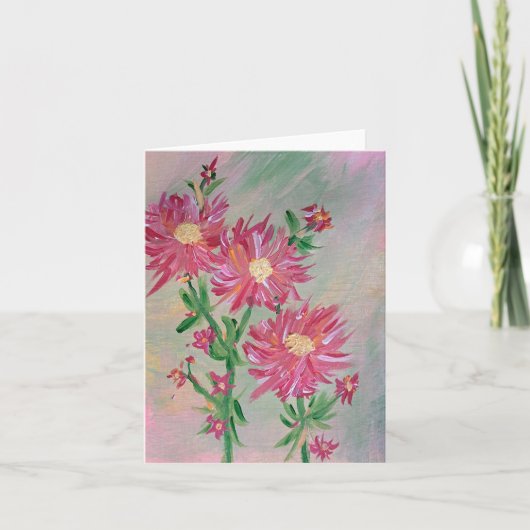 Amaryllis florale Note Card Dankeskarte (Vorderseite)
