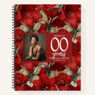 Amaryllis-Garten Frauen Geburtstagsgeschenk für To Notizblock