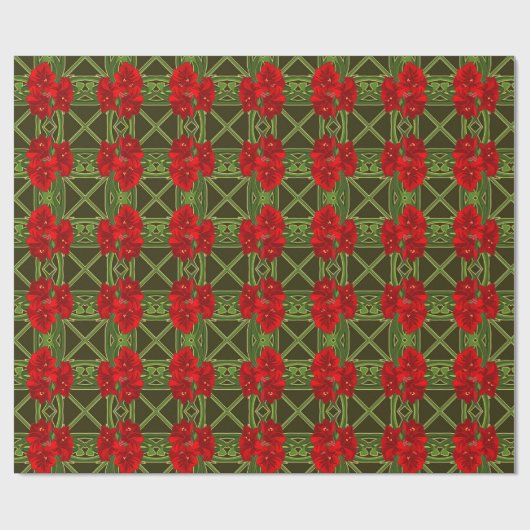 Amaryllis Gift Wrap Geschenkpapier (Flach)