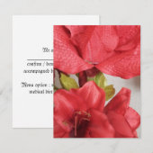 Amaryllis-Hochzeit RSVP Karte (Vorne/Hinten)