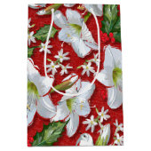 Amaryllis, Holly & Doves Mittlere Geschenktüte (Vorderseite)