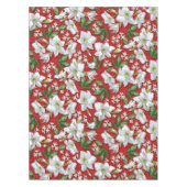 Amaryllis & Holly Red Christmas Tischdecke (Vorderseite)