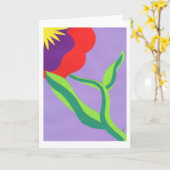 Amaryllis II Karte (Gelbe Blume)