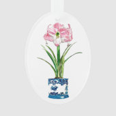 AMARYLLIS IN DELFT POT CHRISTMAS ORNANATION ORNAMENT (Vorderseite)