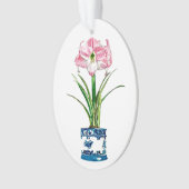 AMARYLLIS IN DELFT POT CHRISTMAS ORNANATION ORNAMENT (Vorderseite)