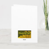 Amaryllis Karte (Rückseite)