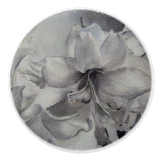 AMARYLLIS KERAMIK KNOB KERAMIKKNAUF (Vorderseite)