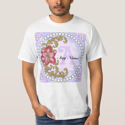 Amaryllis Monogram T-Shirt (Vorderseite)