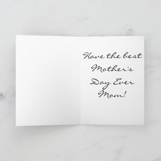 Amaryllis-Muttertag Karte (Innenseite)