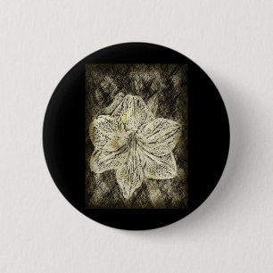 Amaryllis Old Time Sketch Button