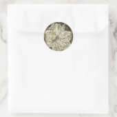 Amaryllis Old Time Sketch Runder Aufkleber (Tasche)