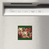 Amaryllis Pair Christmas Magnet (In Situ (Geschirrspüler))