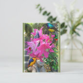 Amaryllis-Party Einladungspostkarte (Stehend Vorderseite)