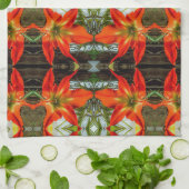 Amaryllis Pattern Kitchen Towels Geschirrtuch (Gefaltet)