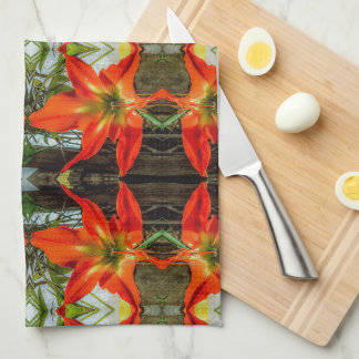 Amaryllis Pattern Kitchen Towels Geschirrtuch