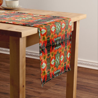 Amaryllis Pattern Table Runner Kurzer Tischläufer