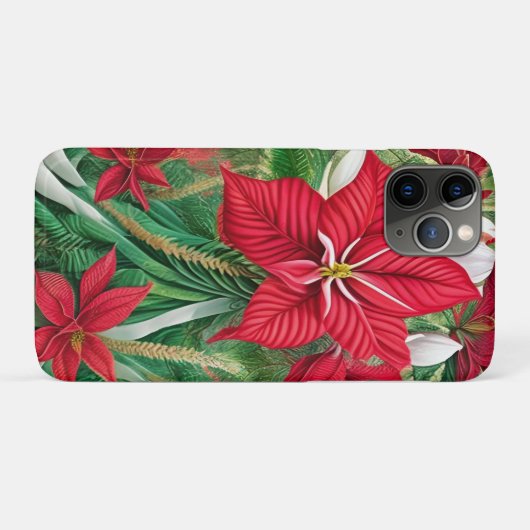 Amaryllis Poinsettia Hybrid AI Art Case-Mate iPhone Hülle (Rückseite (Horizontal))