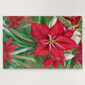 Amaryllis Poinsettia Hybrid Kunst Puzzle (Horizontal)