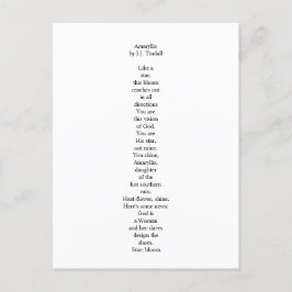 Amaryllis Postcard Postkarte