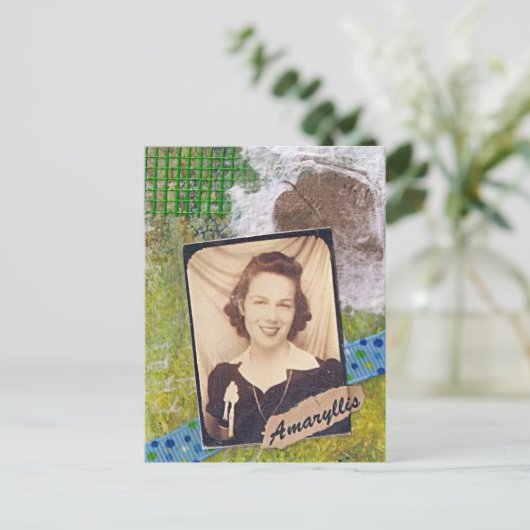 Amaryllis Postkarte (Stehend Vorderseite)