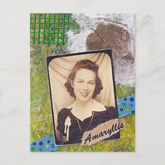 Amaryllis Postkarte (Vorderseite)