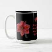 Amaryllis Proverbs 31:31 Zweifarbige Tasse (Links)