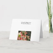 Amaryllis Reflection Happy Oaster Card Feiertagskarte (Rückseite)