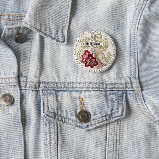 Amaryllis Rosary Button (Beispiel)