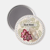 Amaryllis Rosary Magnet (Vorderseite/Rückseite)