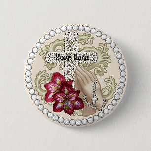 Amaryllis Rosenkranz  Button