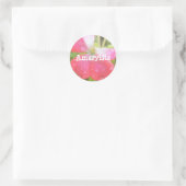 Amaryllis Runder Aufkleber (Tasche)