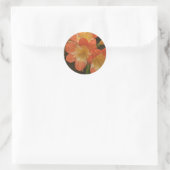 Amaryllis Runder Aufkleber (Tasche)