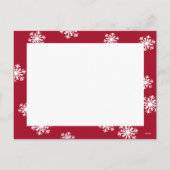 Amaryllis Snowflakes :: Christmas Photo Postcard Feiertagspostkarte (Rückseite)