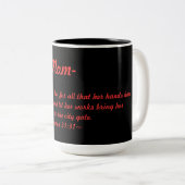 Amaryllis-Sprichwort-31:31 Zweifarbige Tasse (VorderseiteRechts)