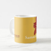 Amaryllis Striped Kaffeetasse (Vorderseite Links)