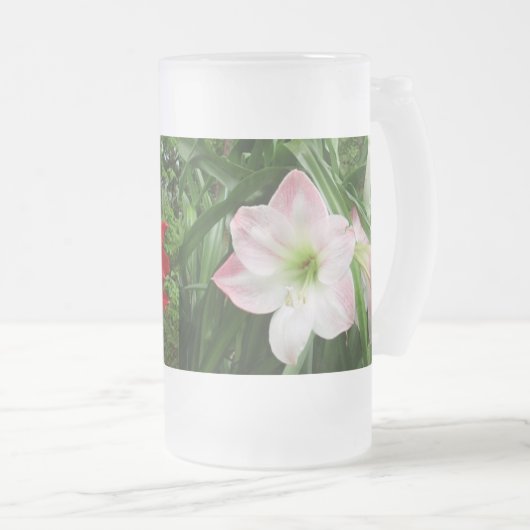 Amaryllis-Tanzen! Mattiertes Getränkeglas Mattglas Bierglas (VorderseiteRechts)