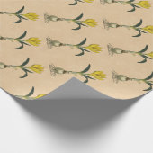 Amaryllis Tulip Botanischer Garten Blume Geschenkpapier (Ecke)