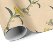 Amaryllis Tulip Botanischer Garten Blume Geschenkpapier (Rolleneckpunkt)