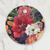 Amaryllis und Chrysanthemums Brautparty Geschenkanhänger (Rückseite)