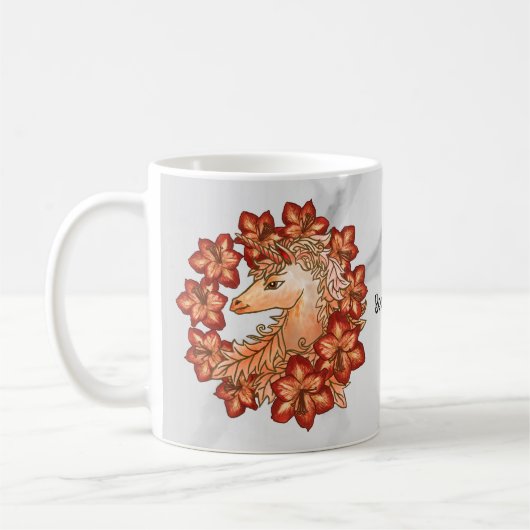 Amaryllis Unicorn Kaffeetasse (Links)