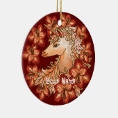 Amaryllis Unicorn Keramik Ornament (Rechts)